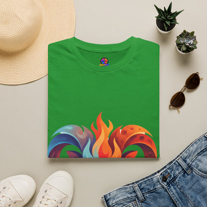 Ram Head Flame Graphic T-Shirt — Bold Aries Zodiac Tee