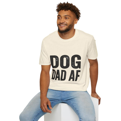 Dog Dad Af Unisex Softstyle T-Shirt