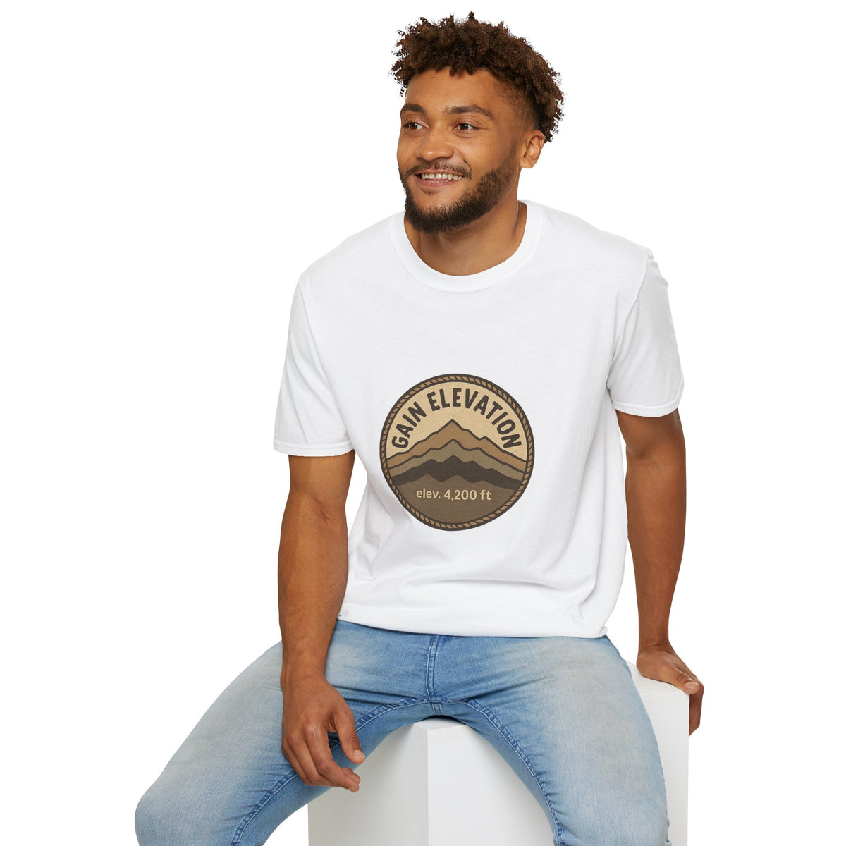 Mountain Elevation Badge T‑Shirt — Vintage Outdoor Adventure Tee - Trending Now - August 2026