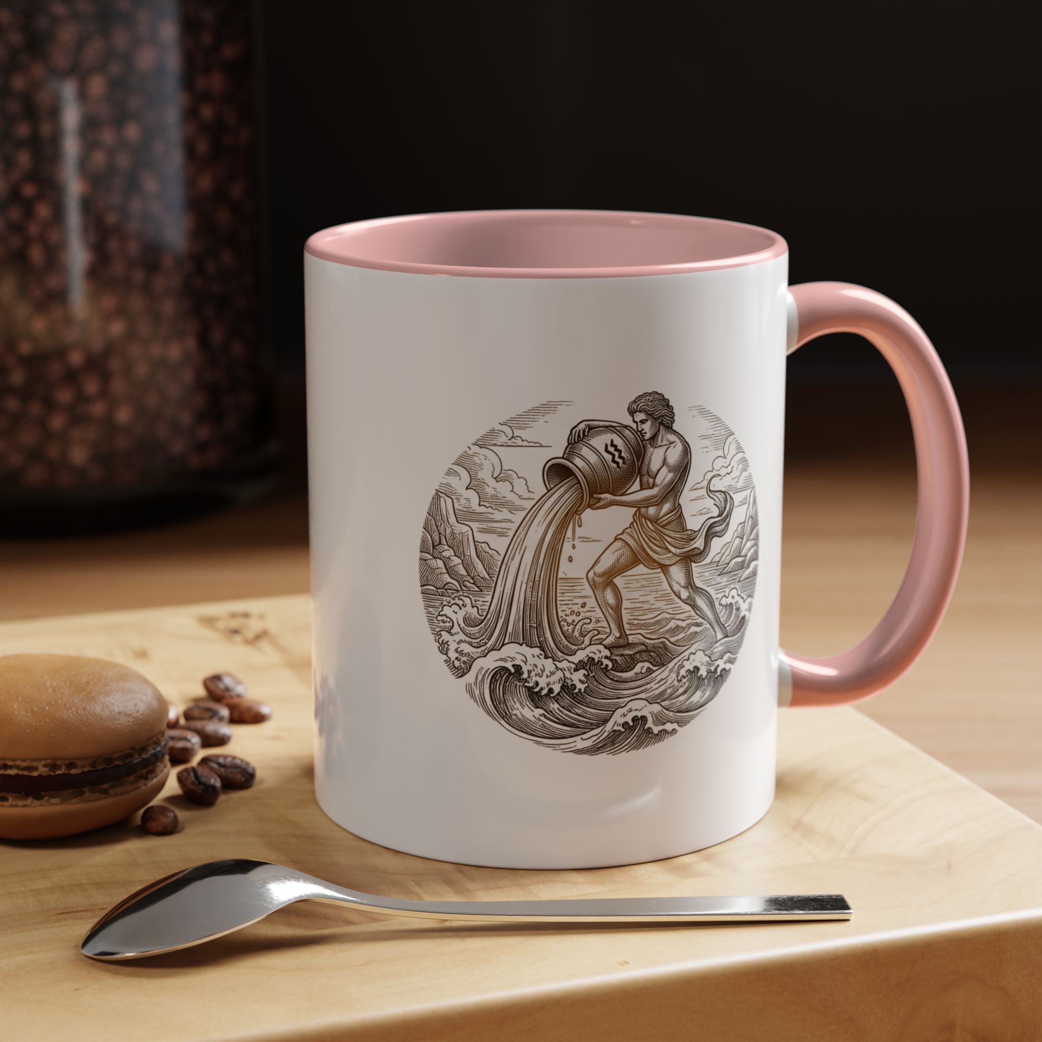 Aquarius Zodiac Coffee Mug — Astrology Sign Accent Mug