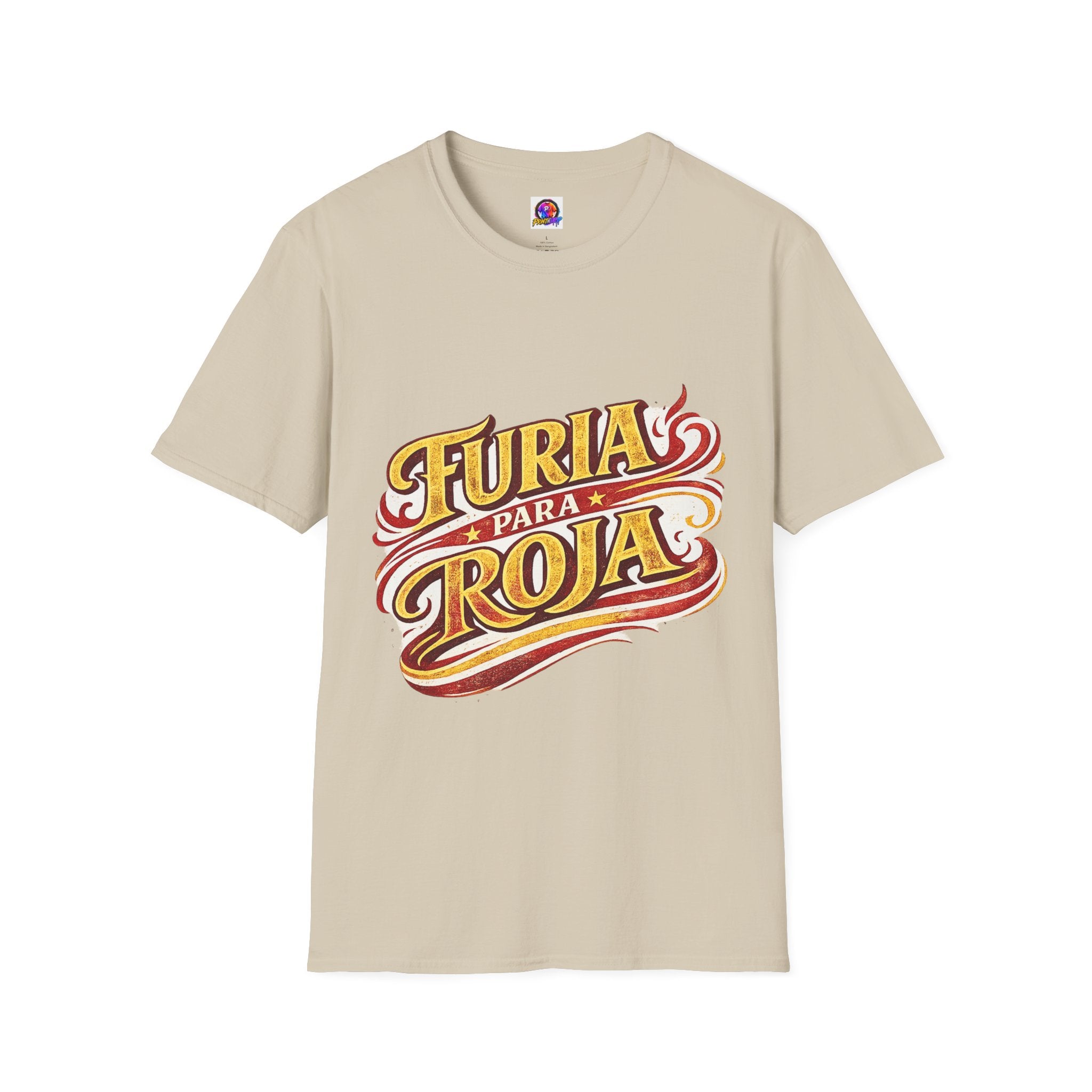 Spain Furia Para Roja T-Shirt — Vintage Flame Spanish Pride Soccer Tee