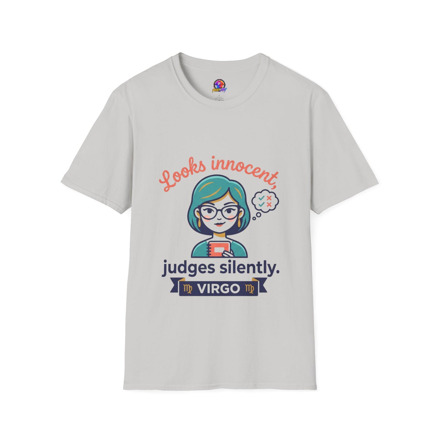Looks Innocent Virgo T-Shirt — Funny Zodiac Graphic Tee for Virgo Women