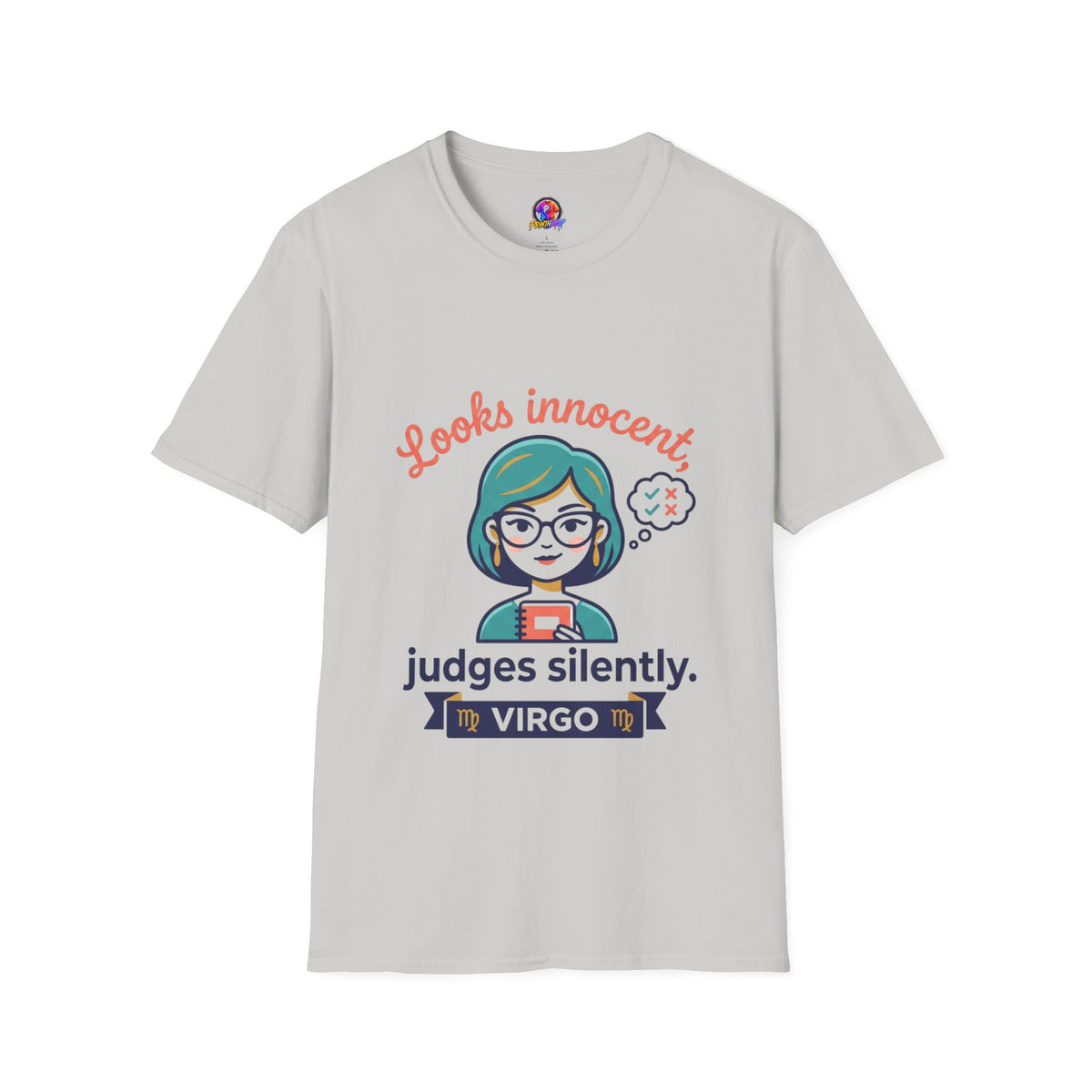 Looks Innocent Virgo T-Shirt — Funny Zodiac Graphic Tee for Virgo Women