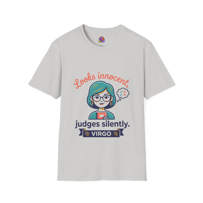 Looks Innocent Virgo T-Shirt — Funny Zodiac Graphic Tee for Virgo Women