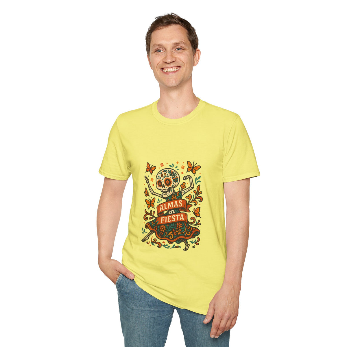 Day of the Dead Fiesta T-Shirt — Calavera Skull with 'Día de Fiesta' Design - Trending Now - October 2026