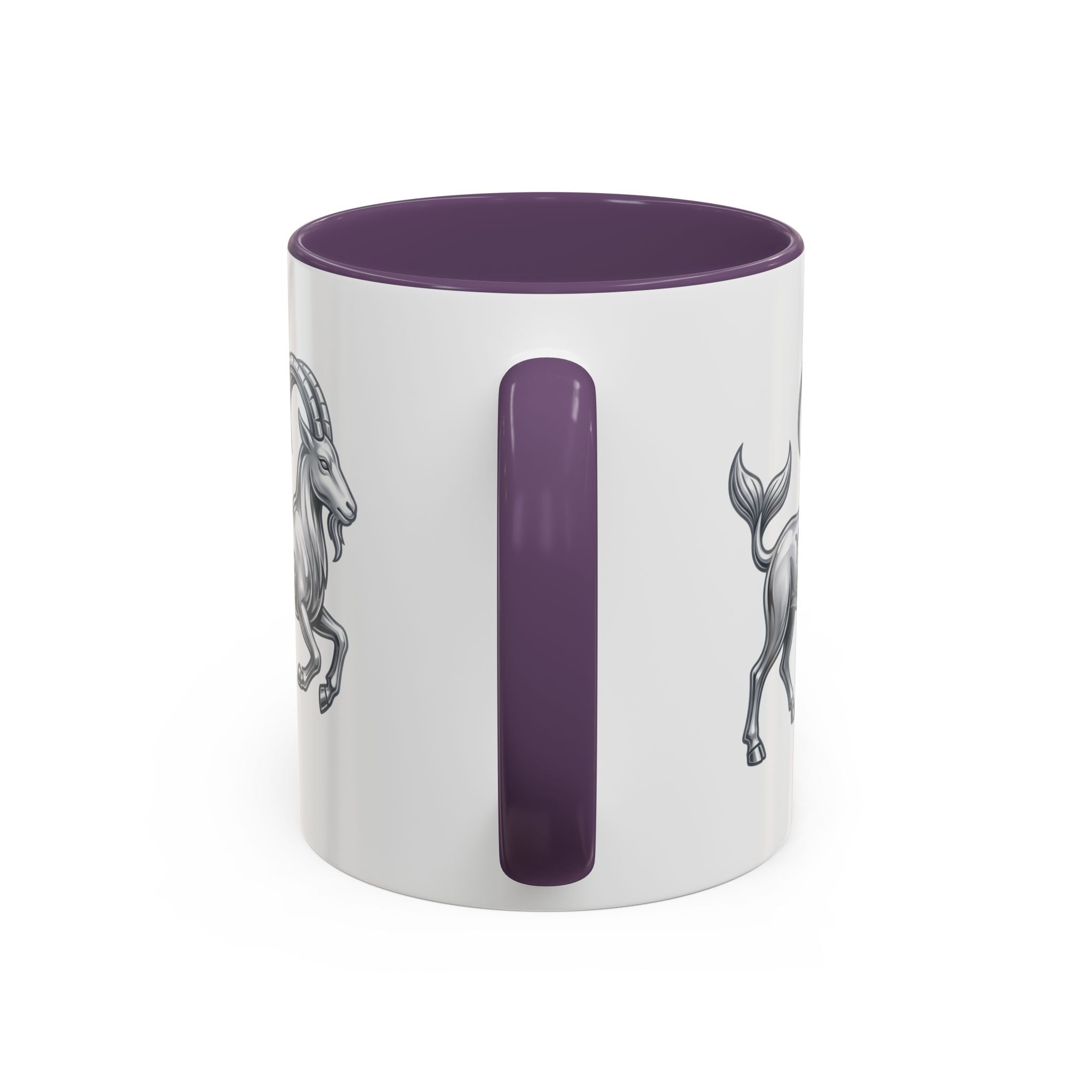 Capricorn Zodiac Accent Coffee Mug — Capricorn Goat Horoscope Gift
