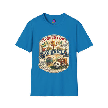 World Cup Road Trip T-Shirt — Vintage Soccer Trophy Design