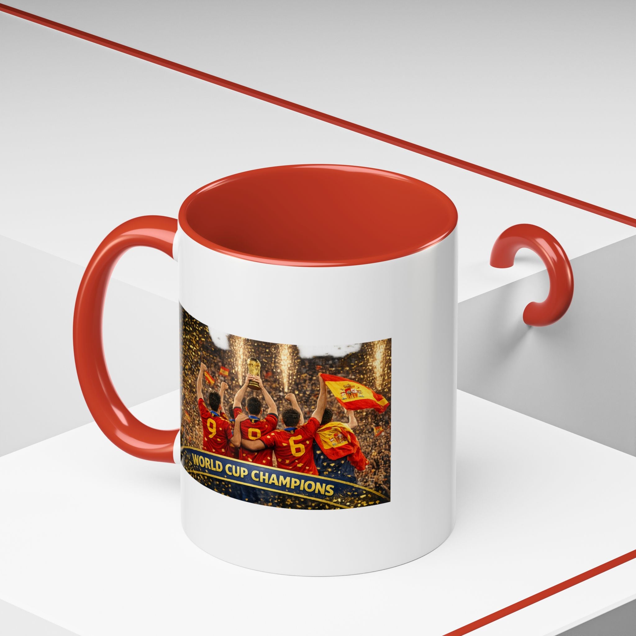 World Cup Champions Soccer Coffee Mug — Team Celebration Accent Mug