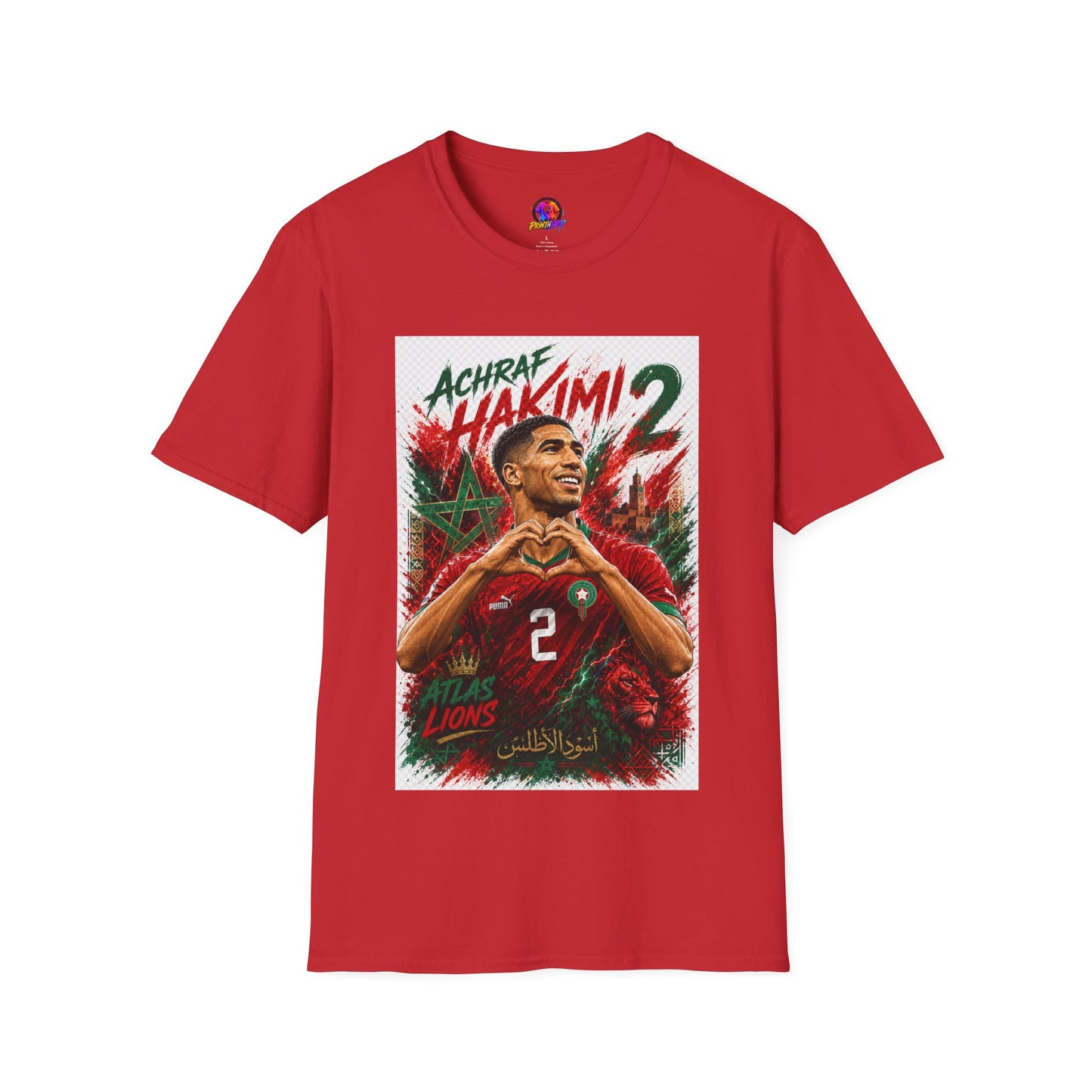 Achraf Hakimi #2 Soccer T-Shirt — Morocco Football Fan Tee