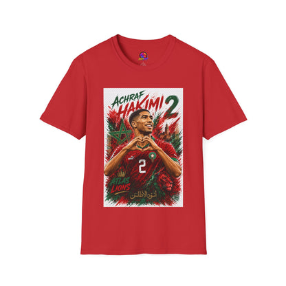 Achraf Hakimi #2 Soccer T-Shirt — Morocco Football Fan Tee