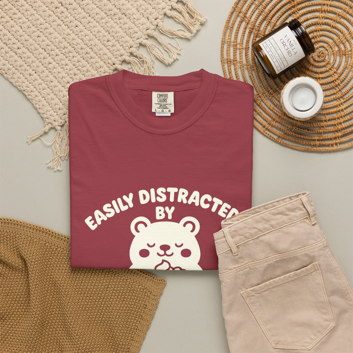 Easily Distracted by Thanksgiving Leftovers T-Shirt — Cute Turkey/Bear Holiday Tee - Trending Now - October 2026