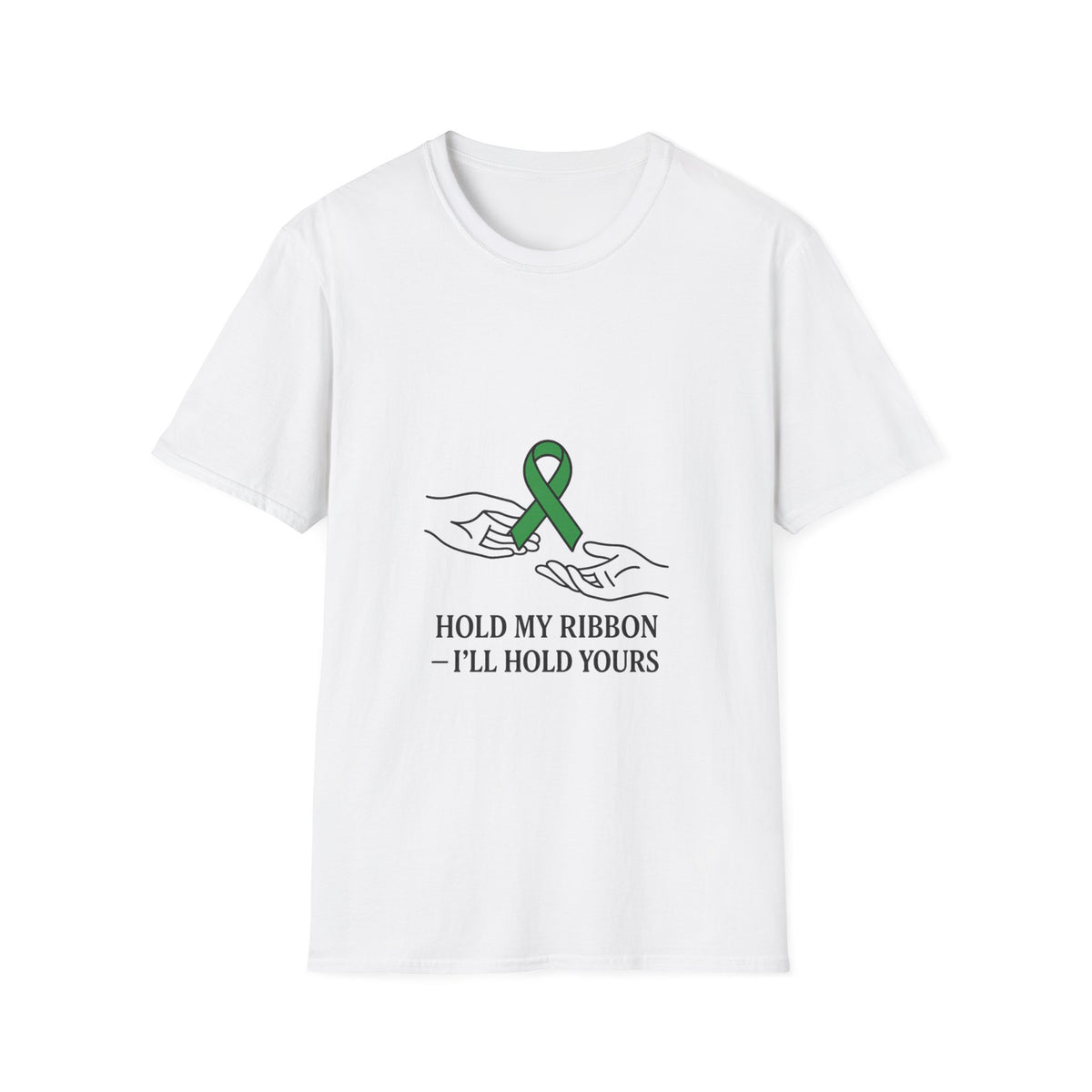 Awareness Ribbon Tee — "Hold My Ribbon, I'll Hold Yours" - Trending Now - October 2026