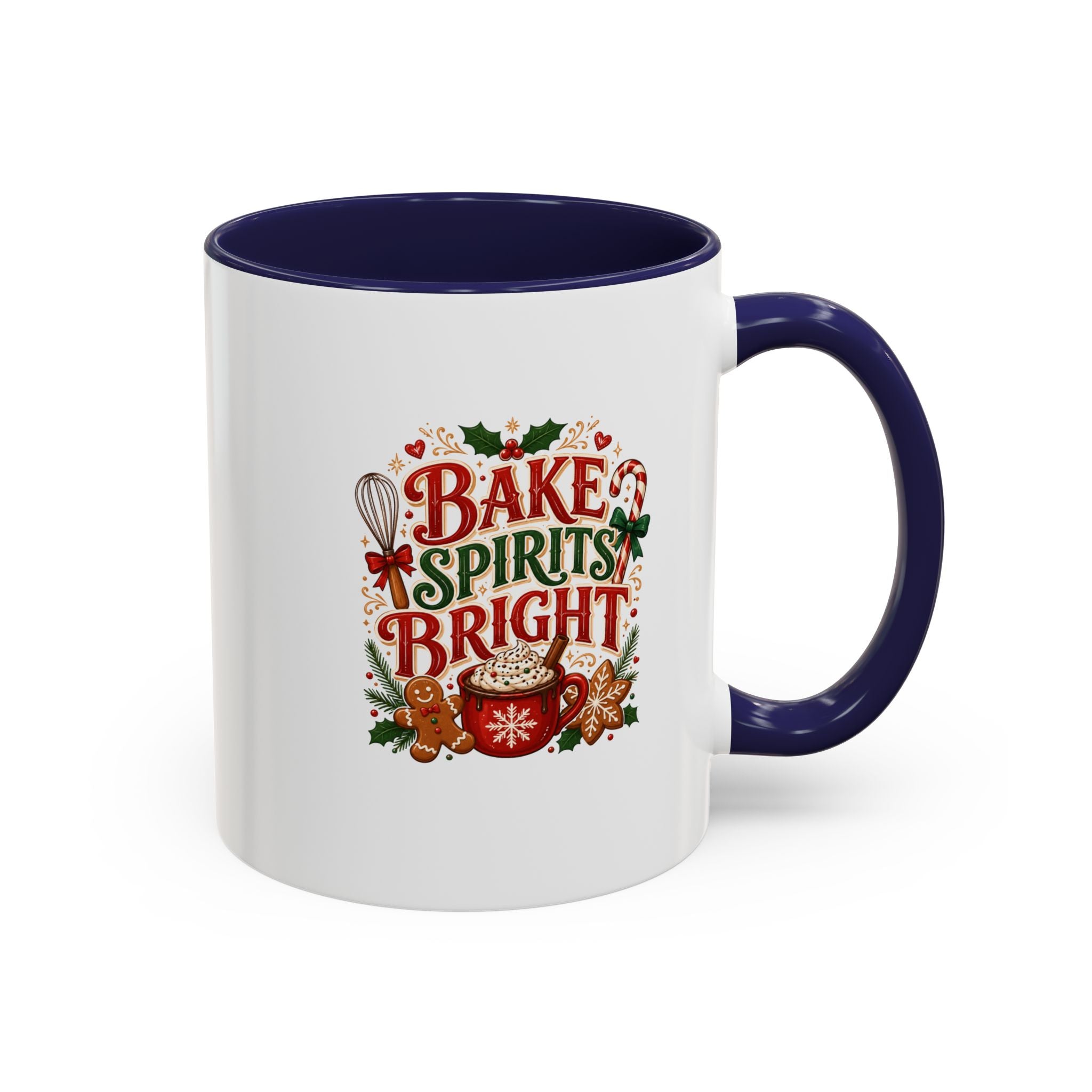 Bake Spirits Bright Coffee Mug — Christmas Baking Holiday Mug