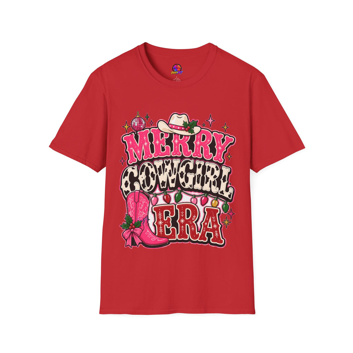 Merry Cowgirl Christmas T-Shirt