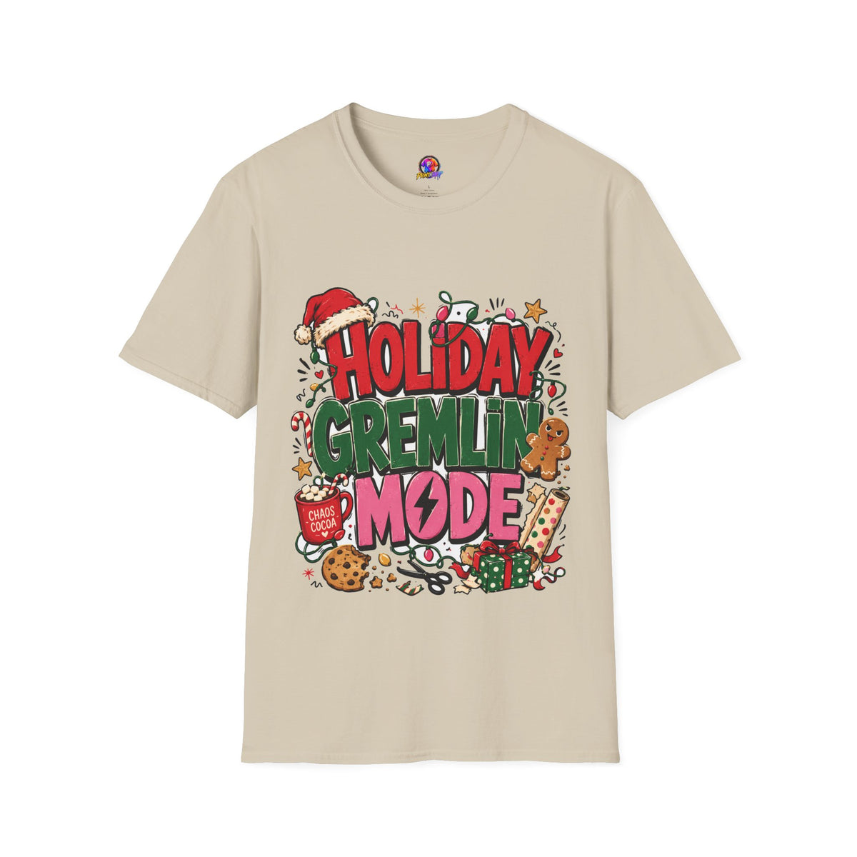 Holiday Gremlin Mode T-Shirt — Christmas Cute Festive Graphic Tee