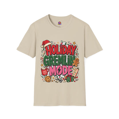 Holiday Gremlin Mode T-Shirt — Christmas Cute Festive Graphic Tee