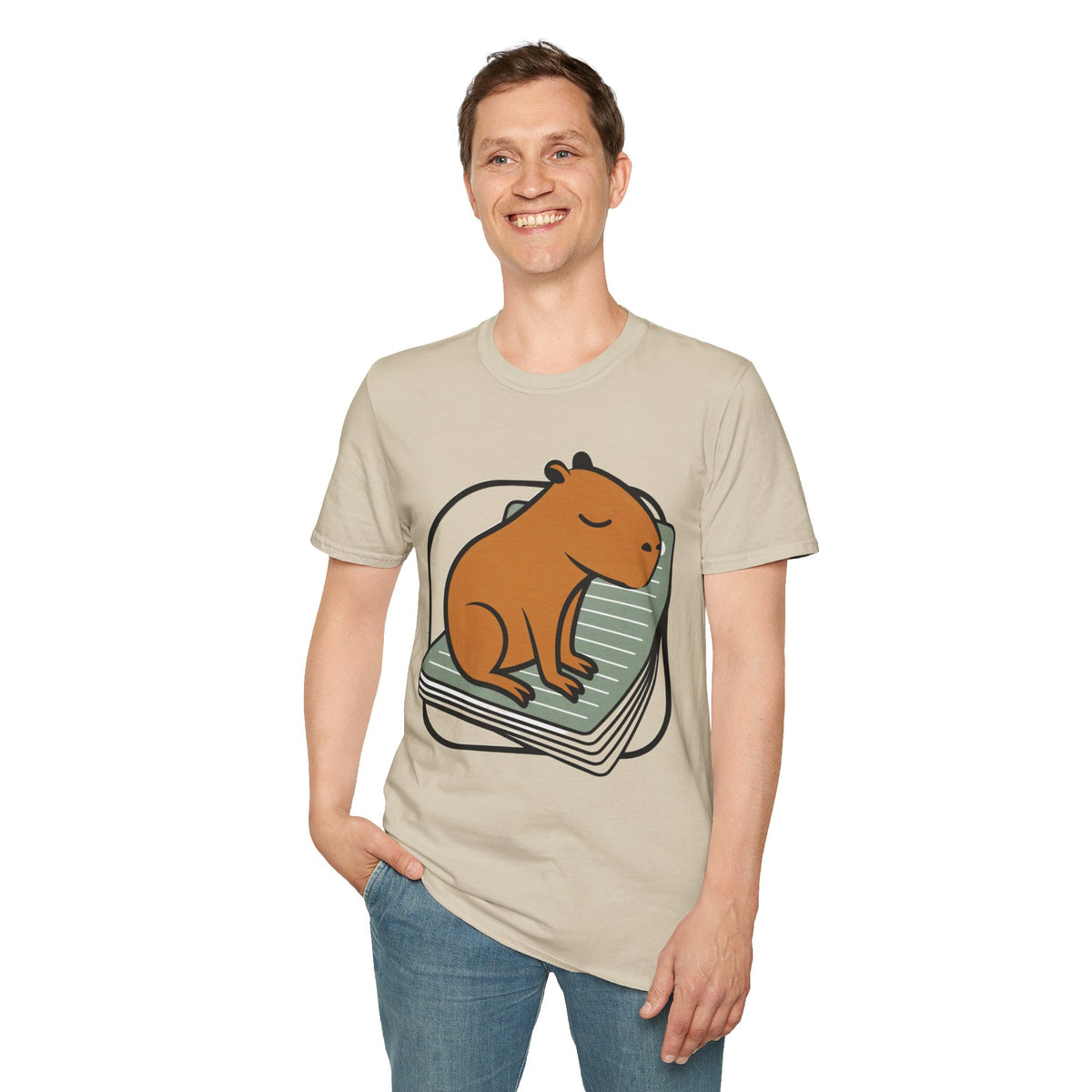 Capybara Nap T-Shirt — Cute Relaxed Capybara Illustration Tee - Trending Now - August 2026