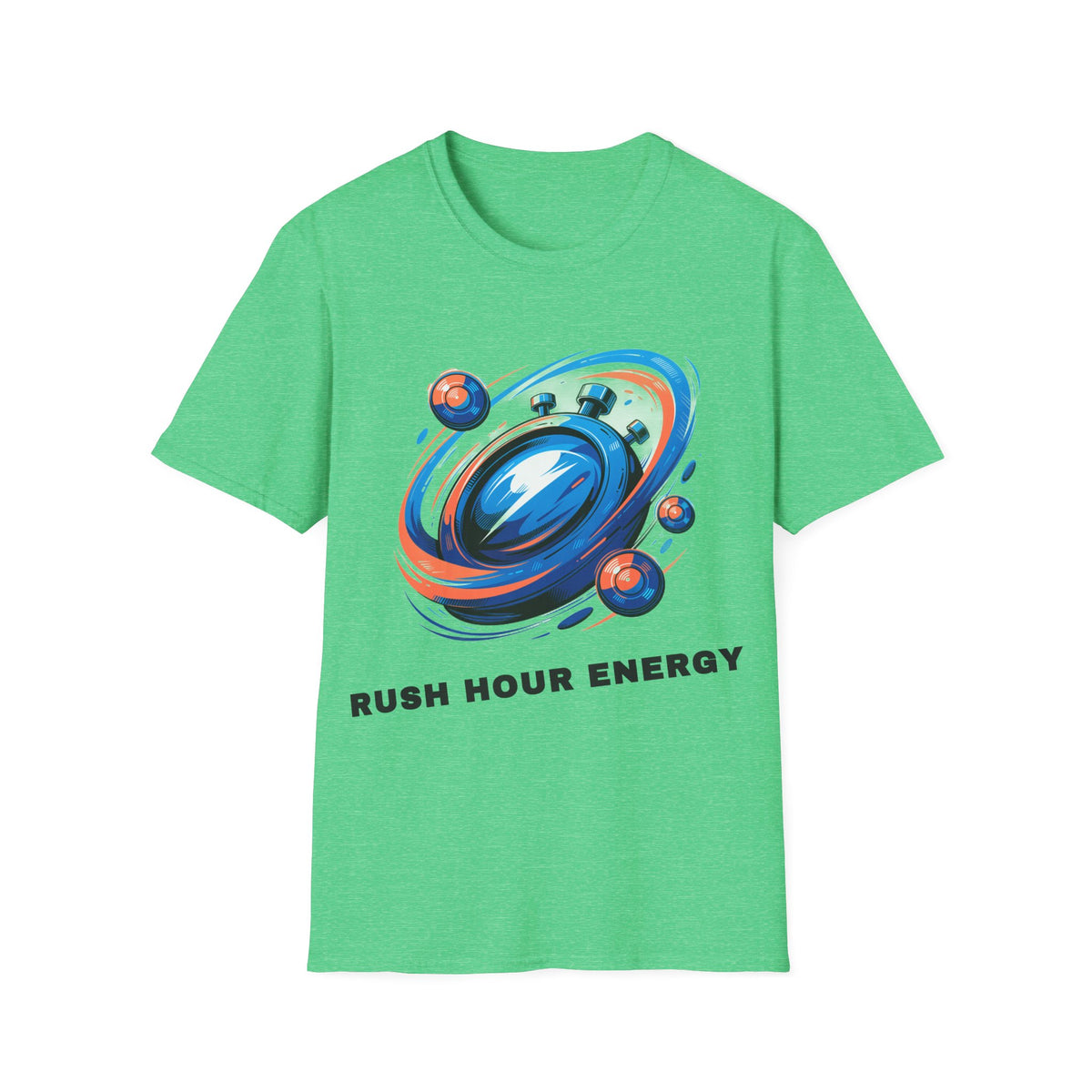 Stopwatch Orbit T-Shirt — 'Rush Hour Energy' Retro Space Graphic Tee - Trending Now - September 2026