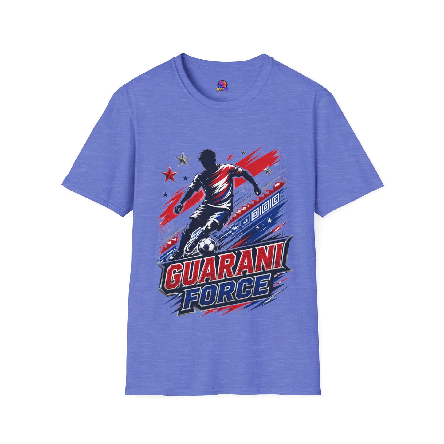 Paraguay Guarani Force Soccer T-Shirt — Red, White & Blue Futbol Fan Tee