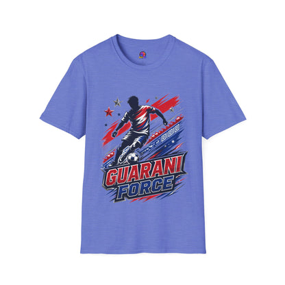 Paraguay Guarani Force Soccer T-Shirt — Red, White & Blue Futbol Fan Tee