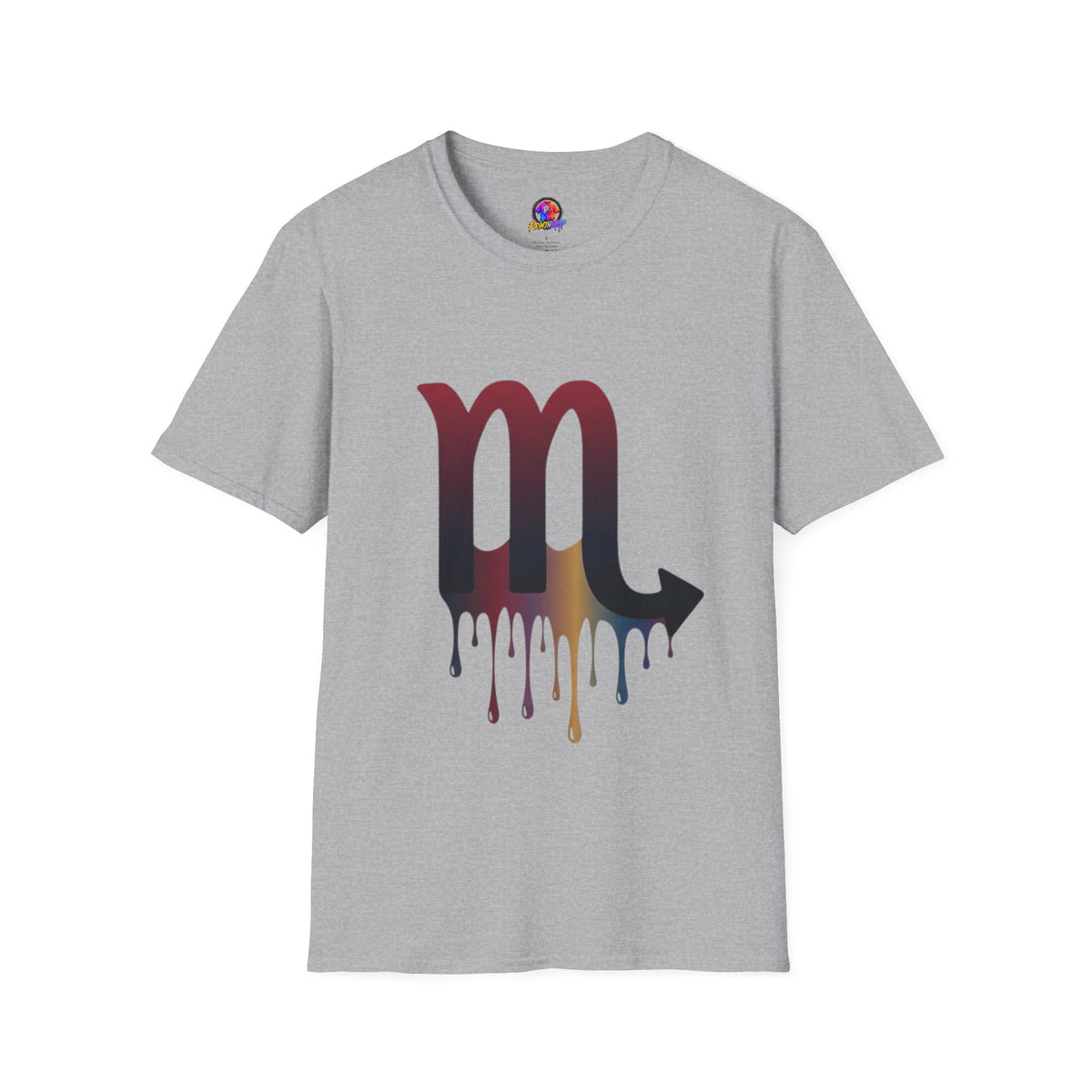 Scorpio Drip Symbol T-Shirt — Zodiac Scorpion Astrology Tee