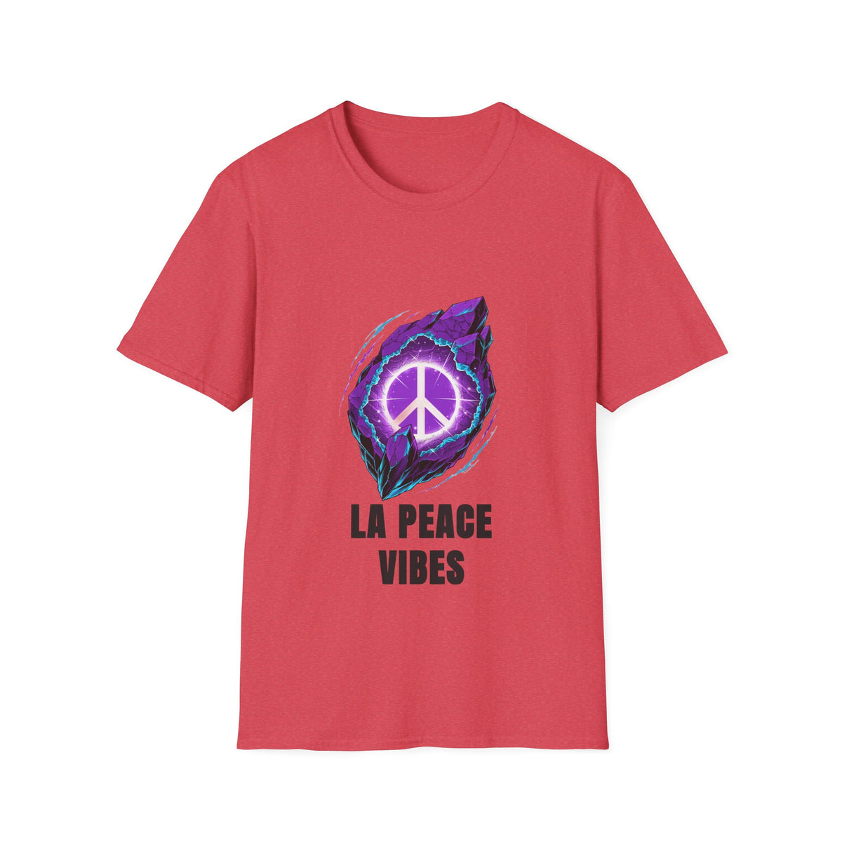 Peace Vibes T-Shirt — Purple Neon Peace Sign Graphic - Trending Now - August 2026
