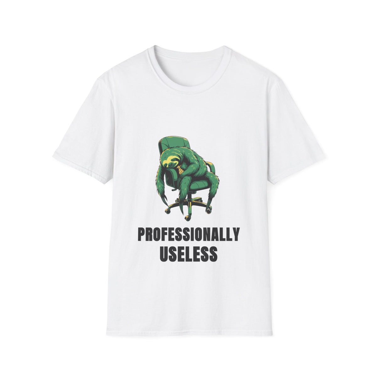 Funny Office Humor Graphic Tee - Professionally Useless Sarcastic T-Shirt - Trending Now - September 2026