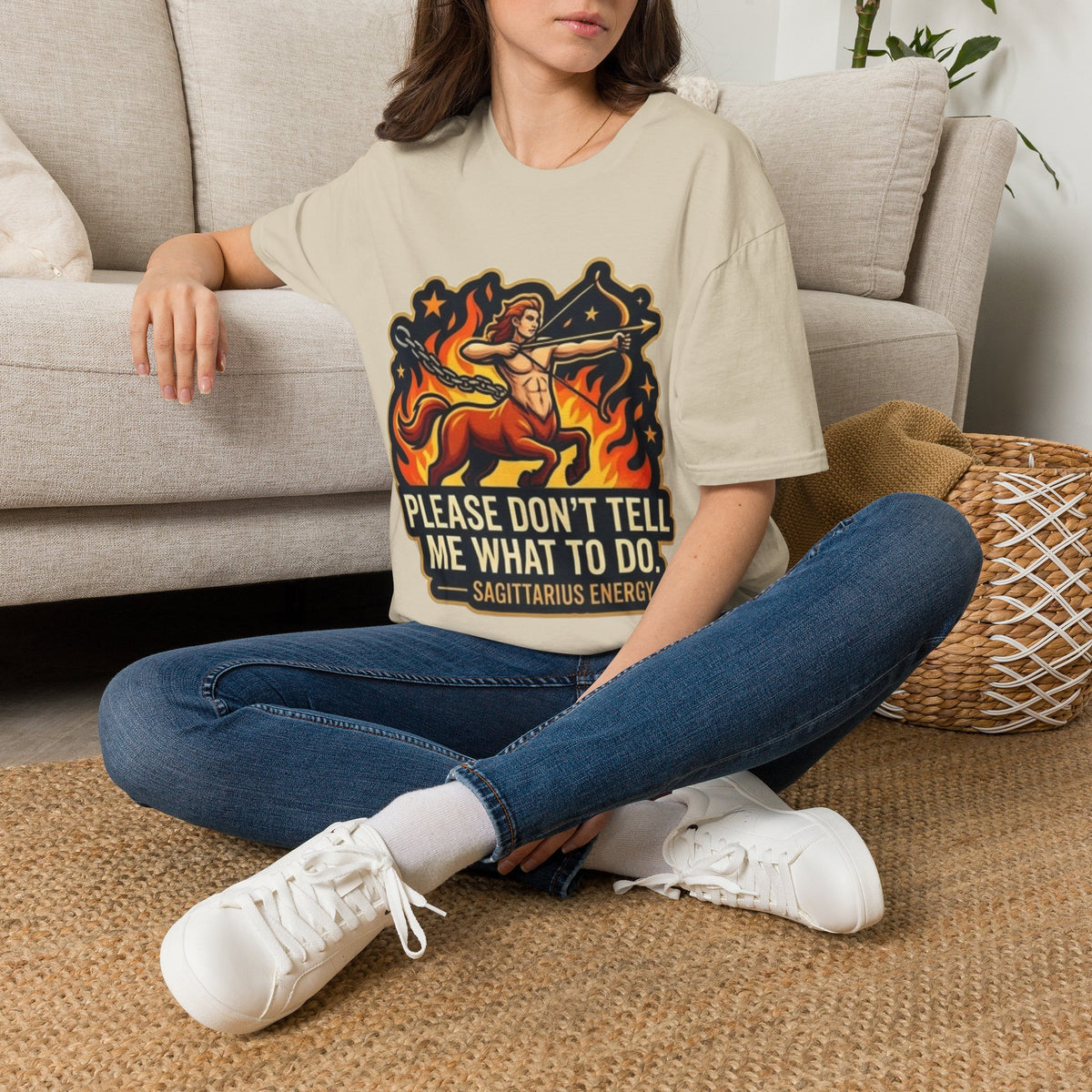 Sagittarius Archer T-Shirt — "Please Don't Tell Me What To Do" Zodiac Graphic