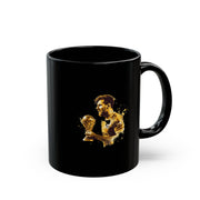 Soccer World Cup Champion Black Mug – Golden Player Silhouette