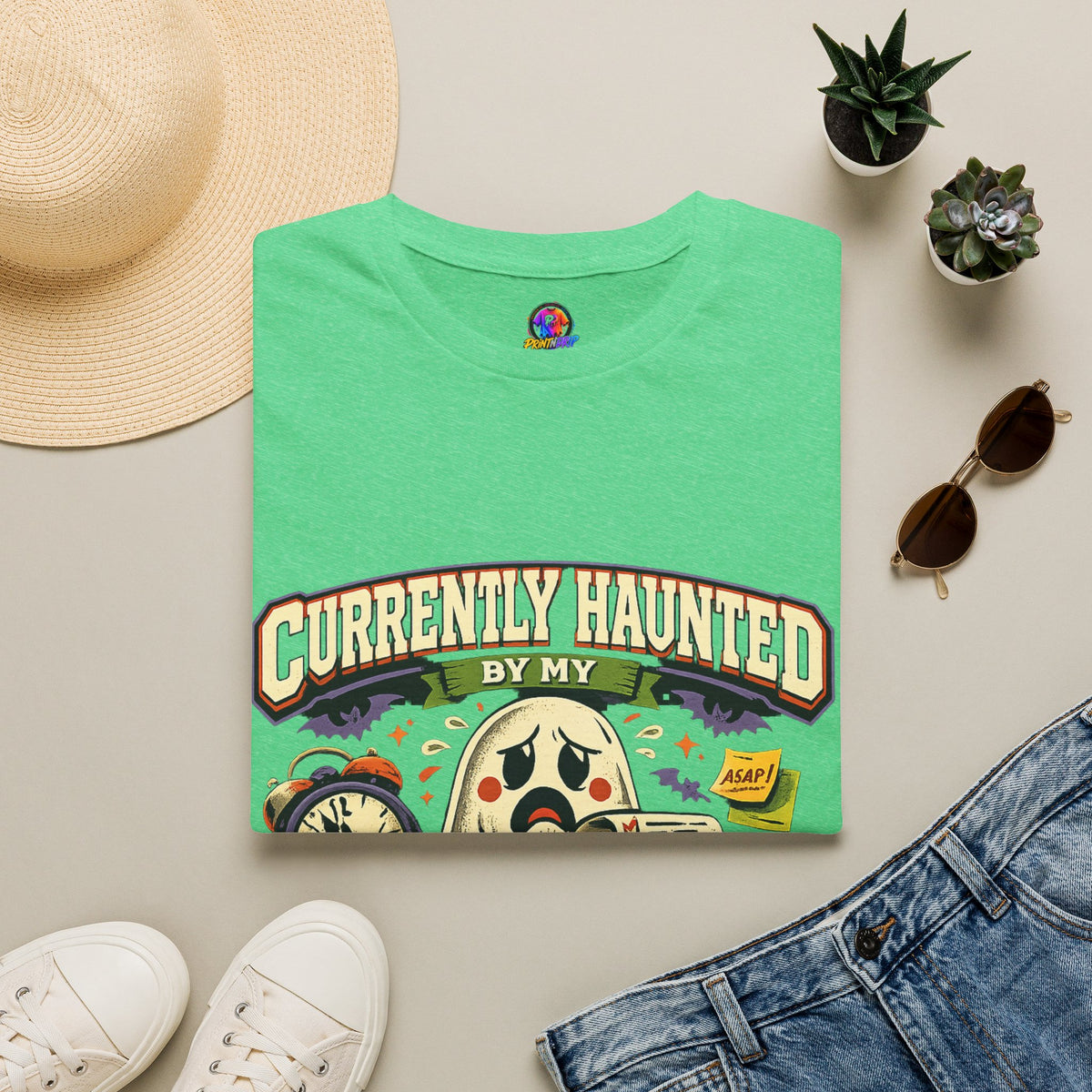 Halloween Currently Haunted Unisex Softstyle T-Shirt