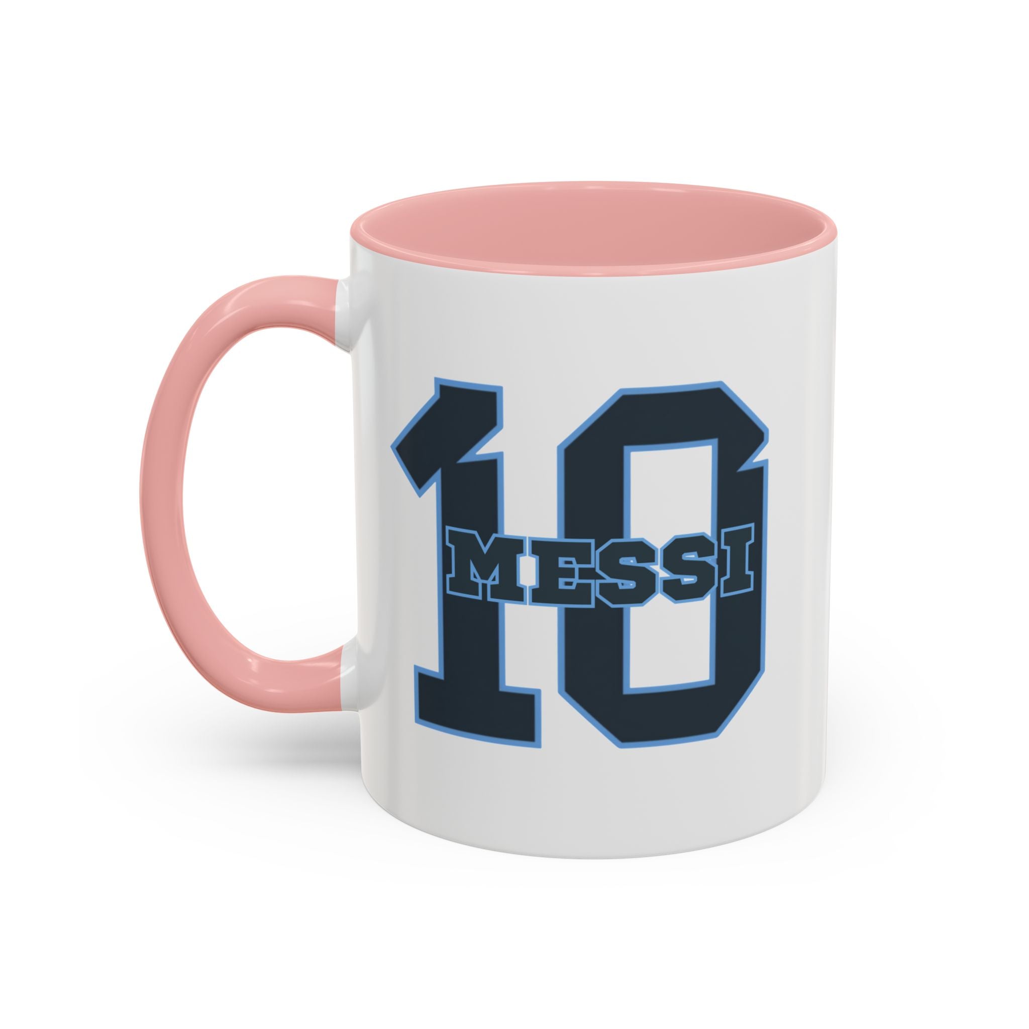 10 'Messi' Accent Coffee Mug — Soccer Jersey Number Coffee Cup