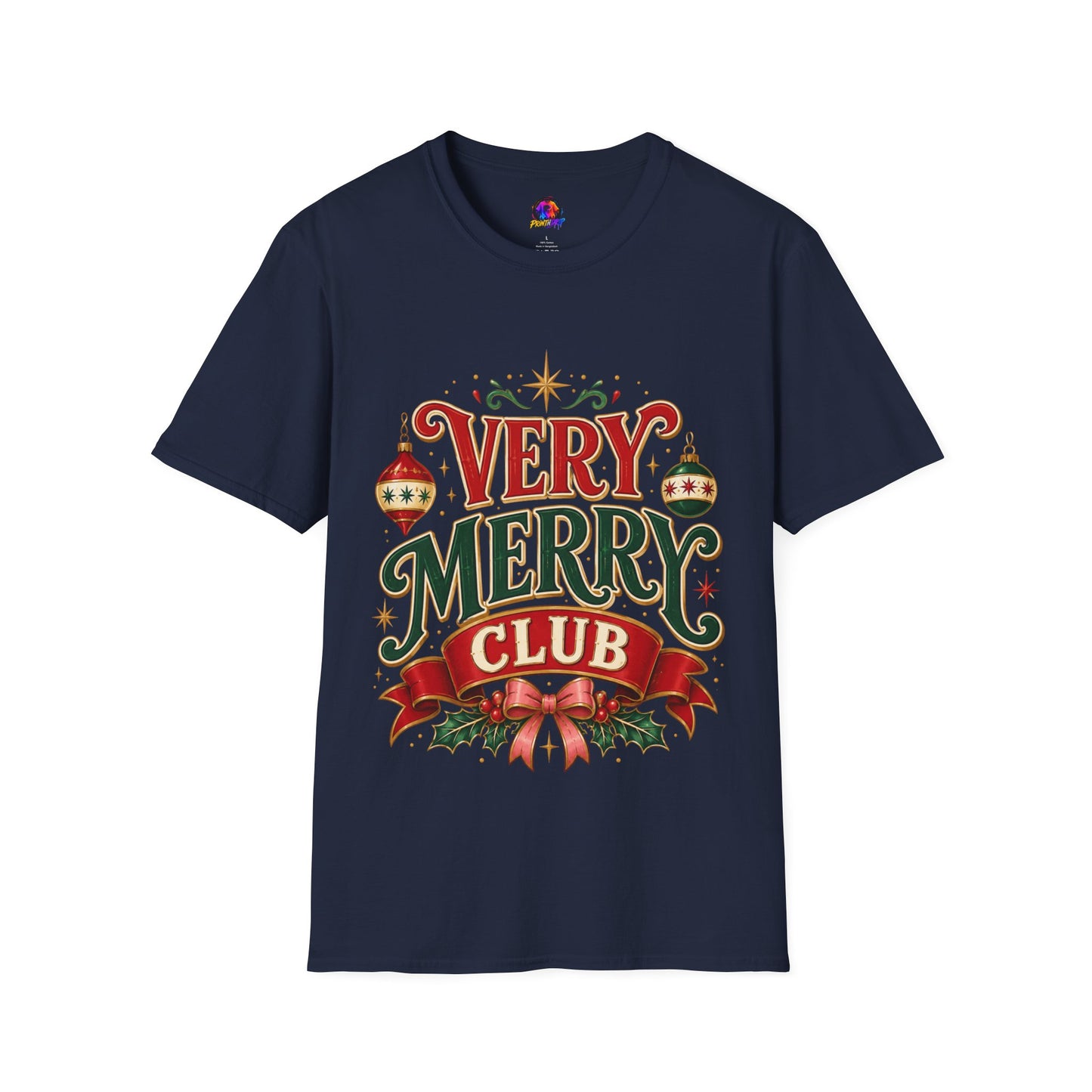 Very Merry Club T-Shirt — Festive Christmas Holiday Tee