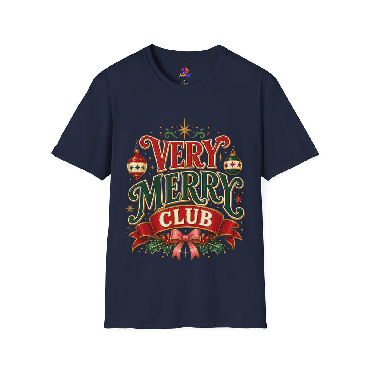 Very Merry Club T-Shirt — Festive Christmas Holiday Tee