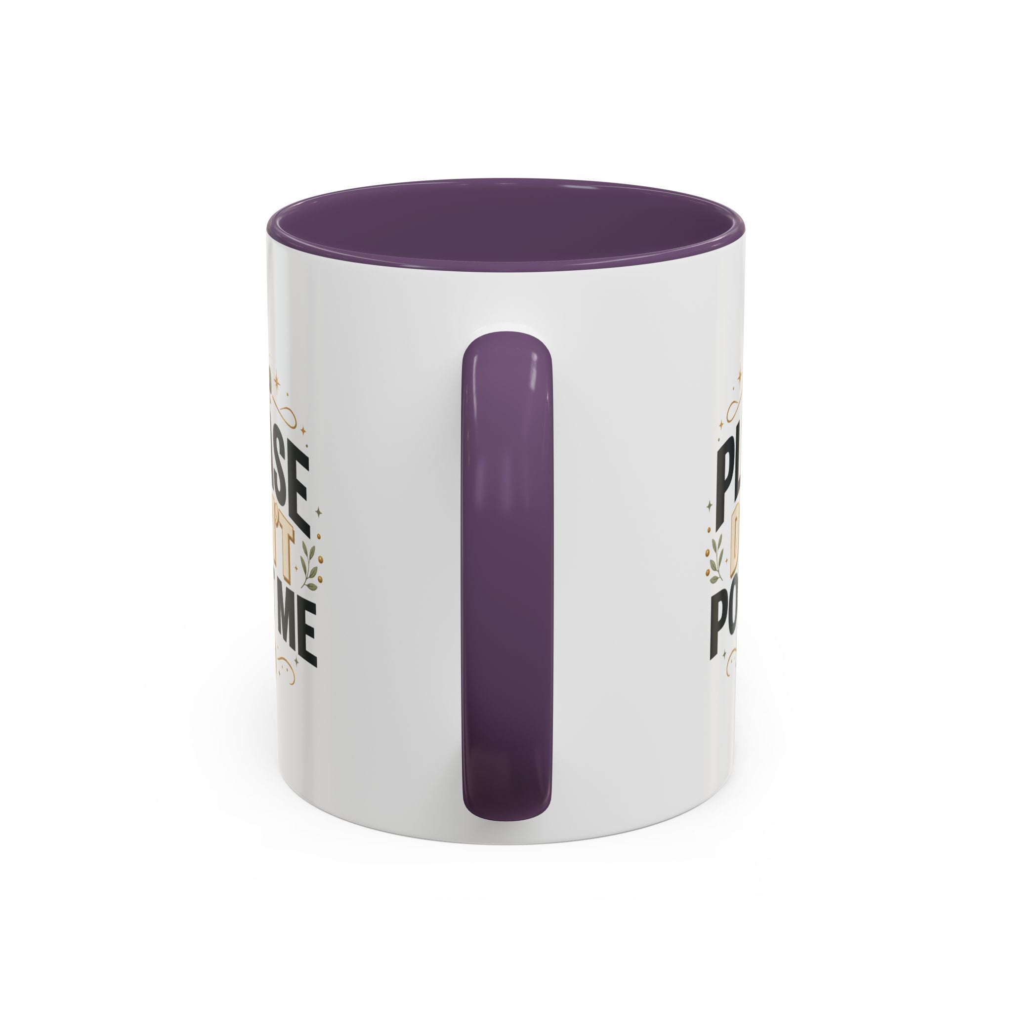 Christmas Please Don't Post Me Accent Coffee Mug — Funny Privacy Camera Gift