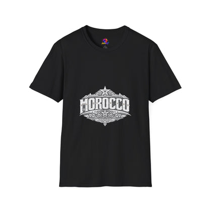 Morocco Vintage Graphic T-Shirt — Travel Tee with Ornamental Crest