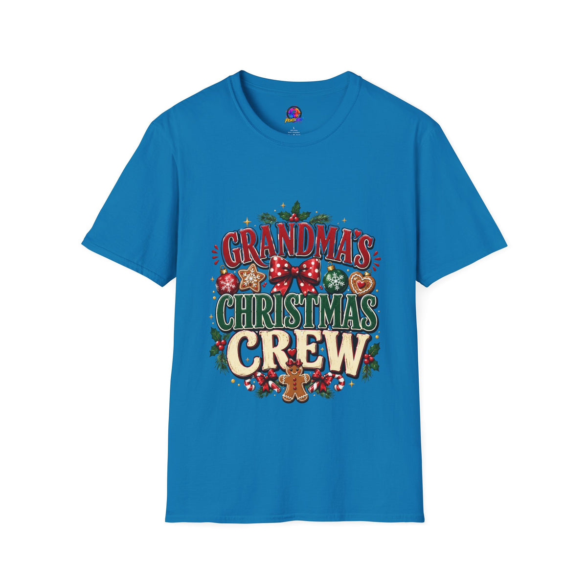 T-Shirt — Grandma's Christmas Crew Holiday Tee