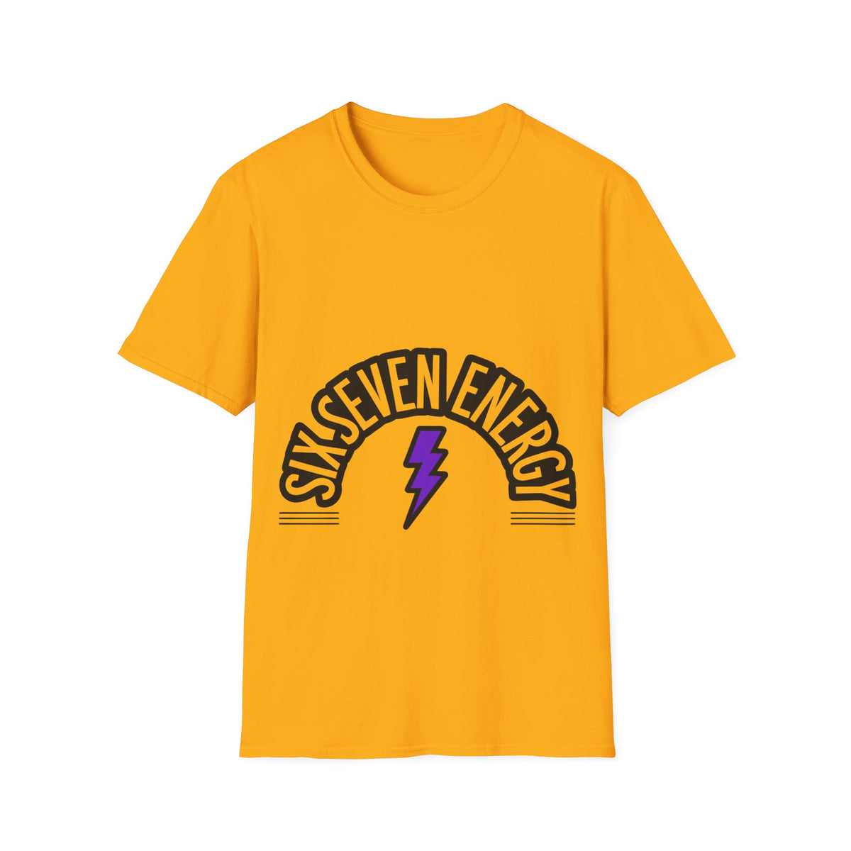 Six Seven Energy Retro Lightning Tee - Bold Slogan Punk Rock Graphic T-Shirt - Trending Now - September 2026