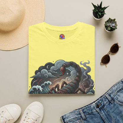 Scorpion Wave T-Shirt — Nautical Tattoo-Inspired Sea Scorpion Design
