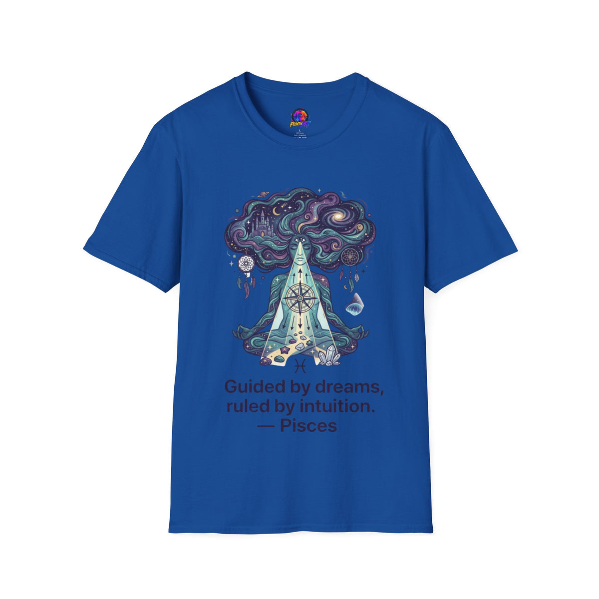 Pisces Zodiac Meditative Pisces T‑Shirt — 'Guided by dreams, ruled by intuition' Zodiac Tee