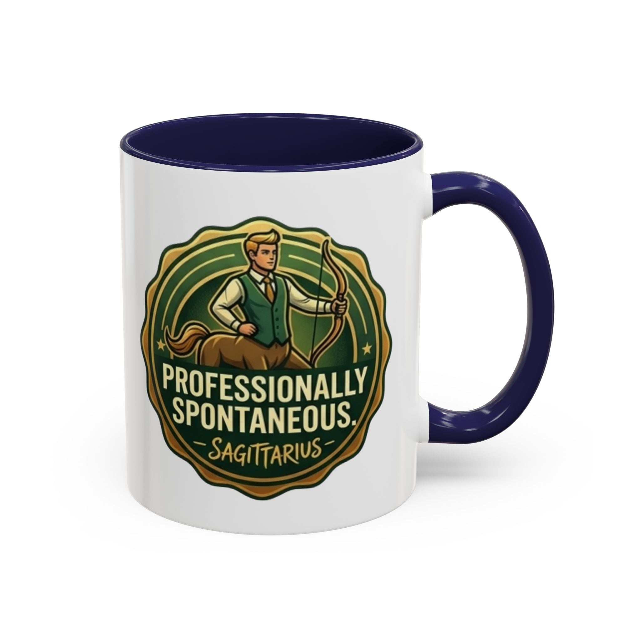 Sagittarius Coffee Mug - "Professionally Spontaneous" Zodiac Accent Mug