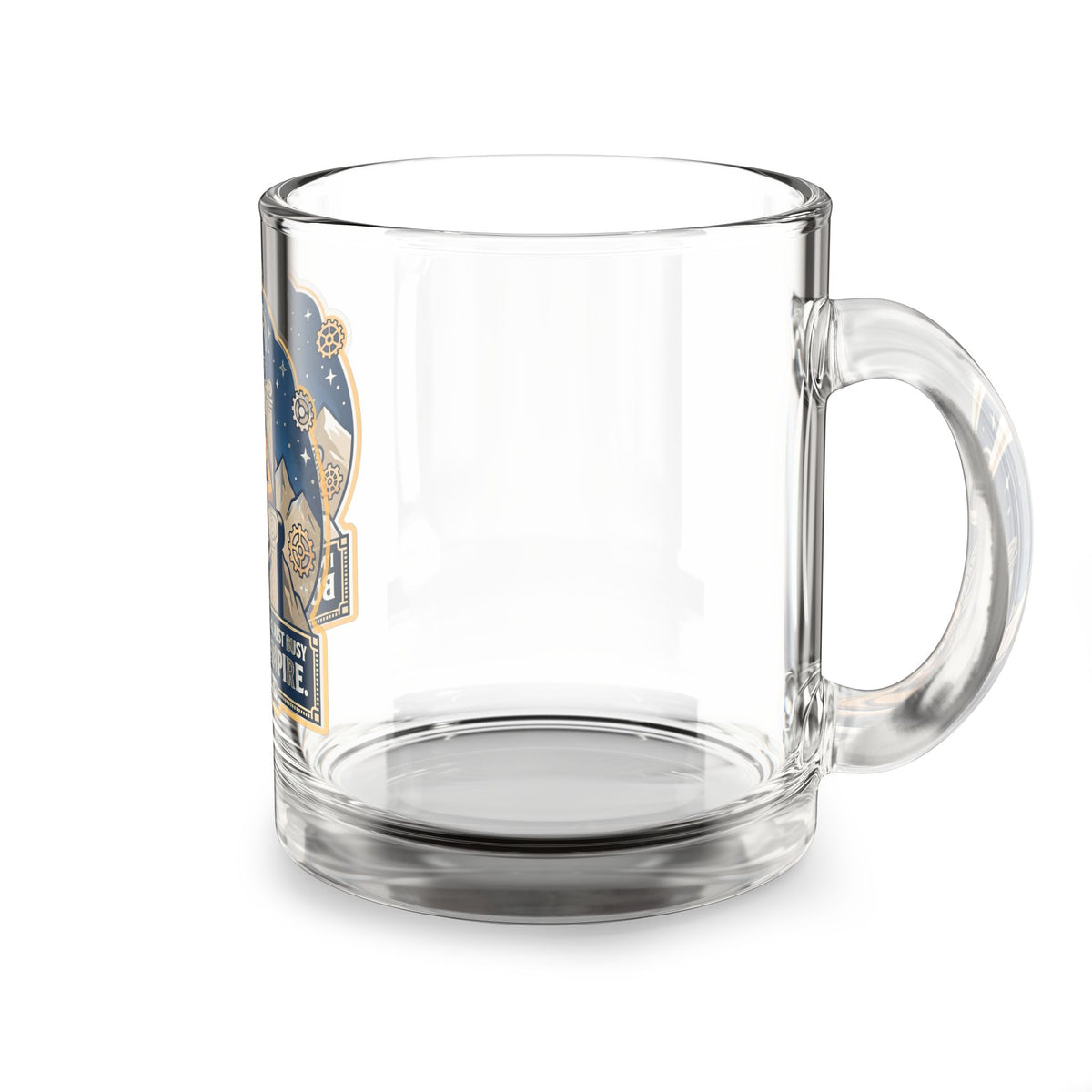 Capricorn Glass Mug - "Building An Empire" 10oz Zodiac Coffee Cup