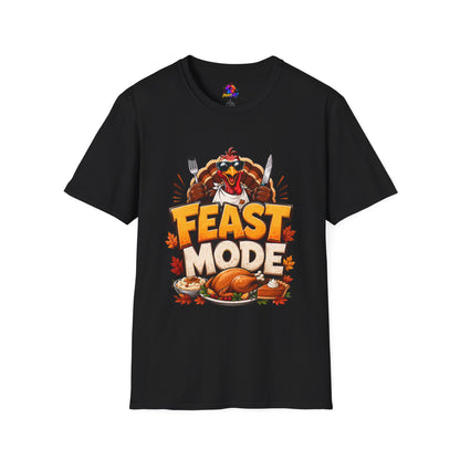 Feast Mode T-Shirt — Funny Thanksgiving Turkey Graphic Tee
