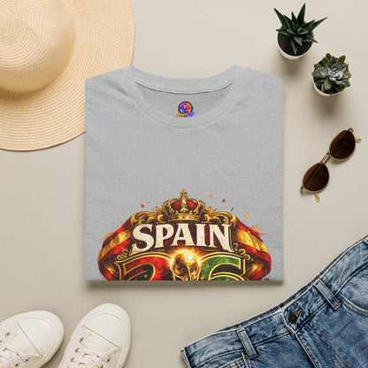 Spain 26 Graphic T-Shirt — Vintage Crowned Soccer Fan Tee