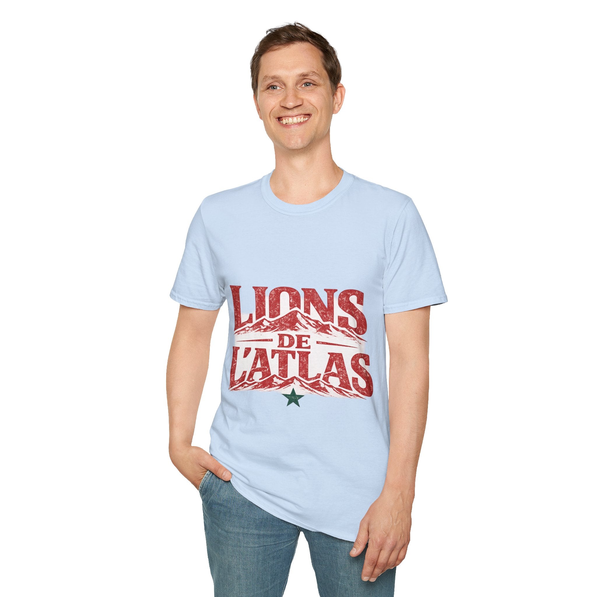 Morocco Lions de Atlas T-Shirt — Vintage Moroccan Atlas Mountain Graphic Tee