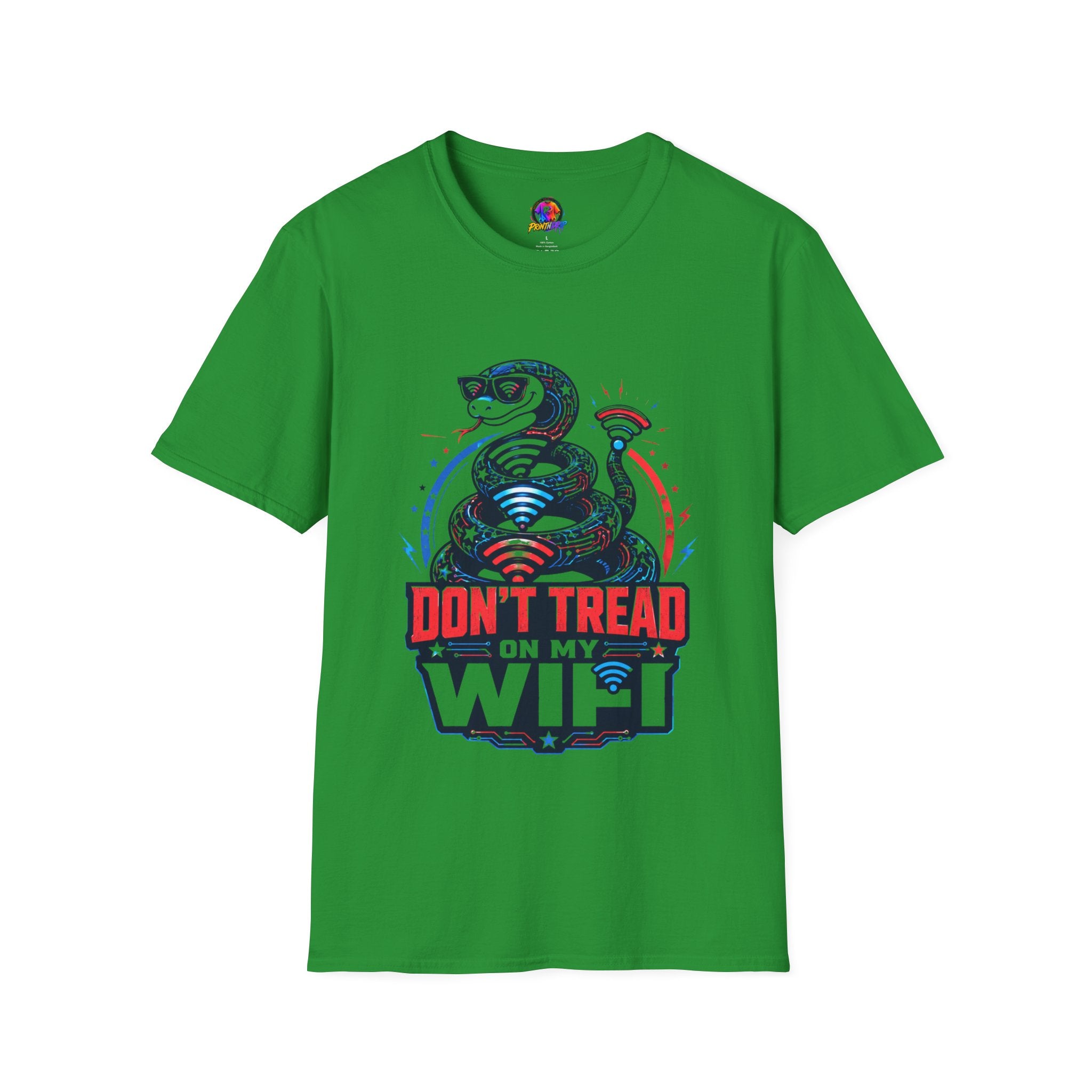 Don’t Tread on My WiFi T-Shirt — Patriotic Gadsden Snake WiFi Tee