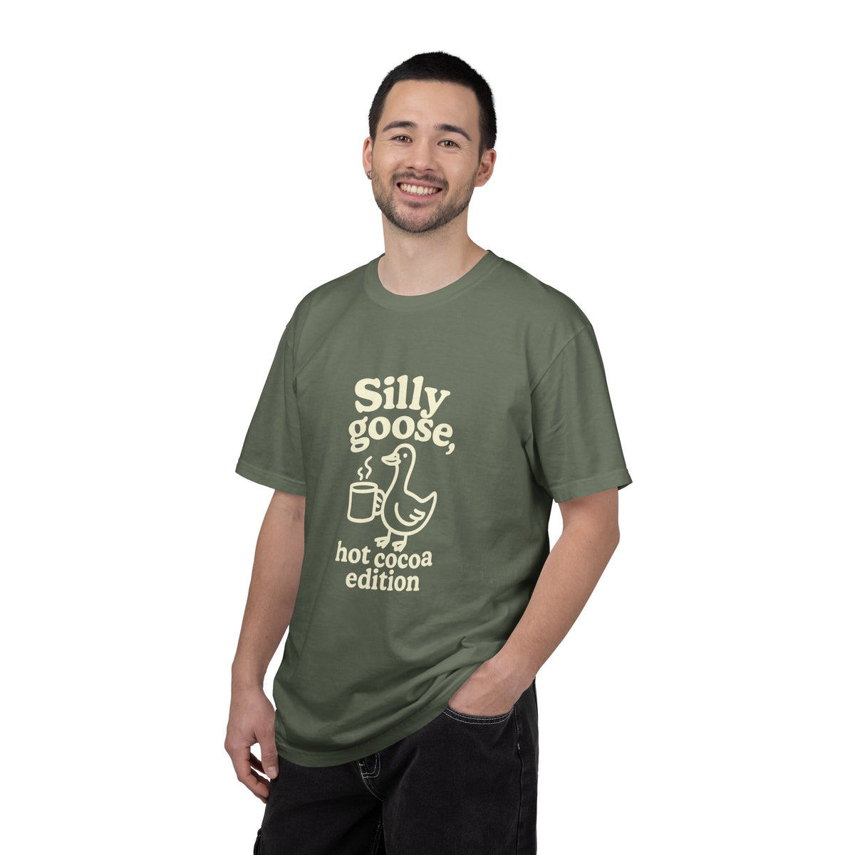Silly Goose Hot Cocoa T-Shirt — Cute Winter Graphic Tee - Trending Now - October 2026