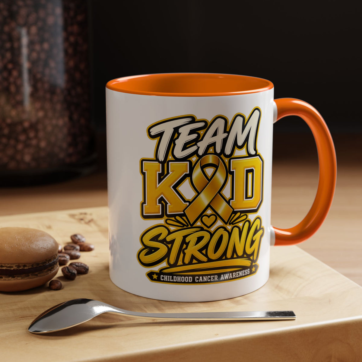 Team KID Strong Childhood Cancer Awareness Coffee Mug
