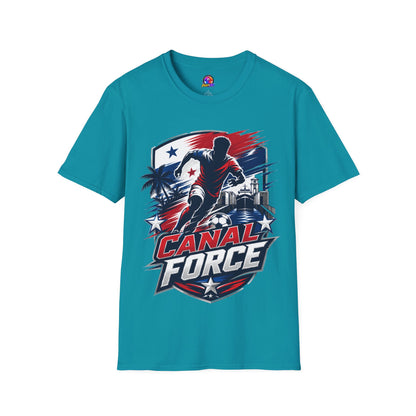 Canal Force Soccer T-Shirt - Patriotic Player Graphic Tee - Panama Shirt