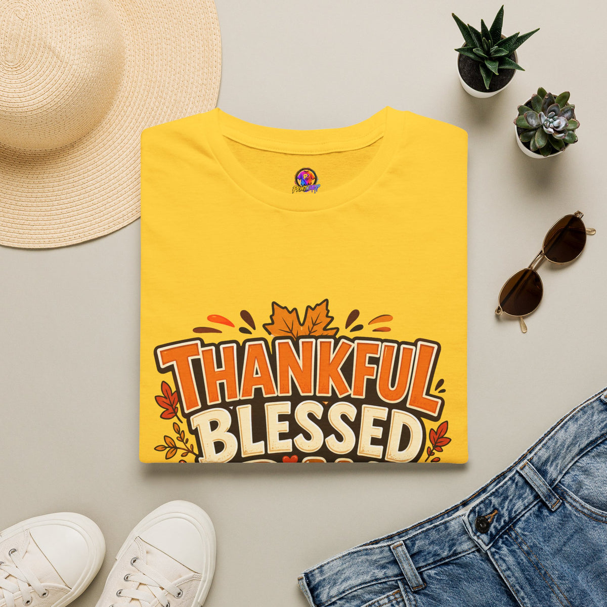 Thanksgiving T-shirt Thankful Blessed Gravy Obsessed T-Shirt — Thanksgiving Fall Turkey Dinner Tee