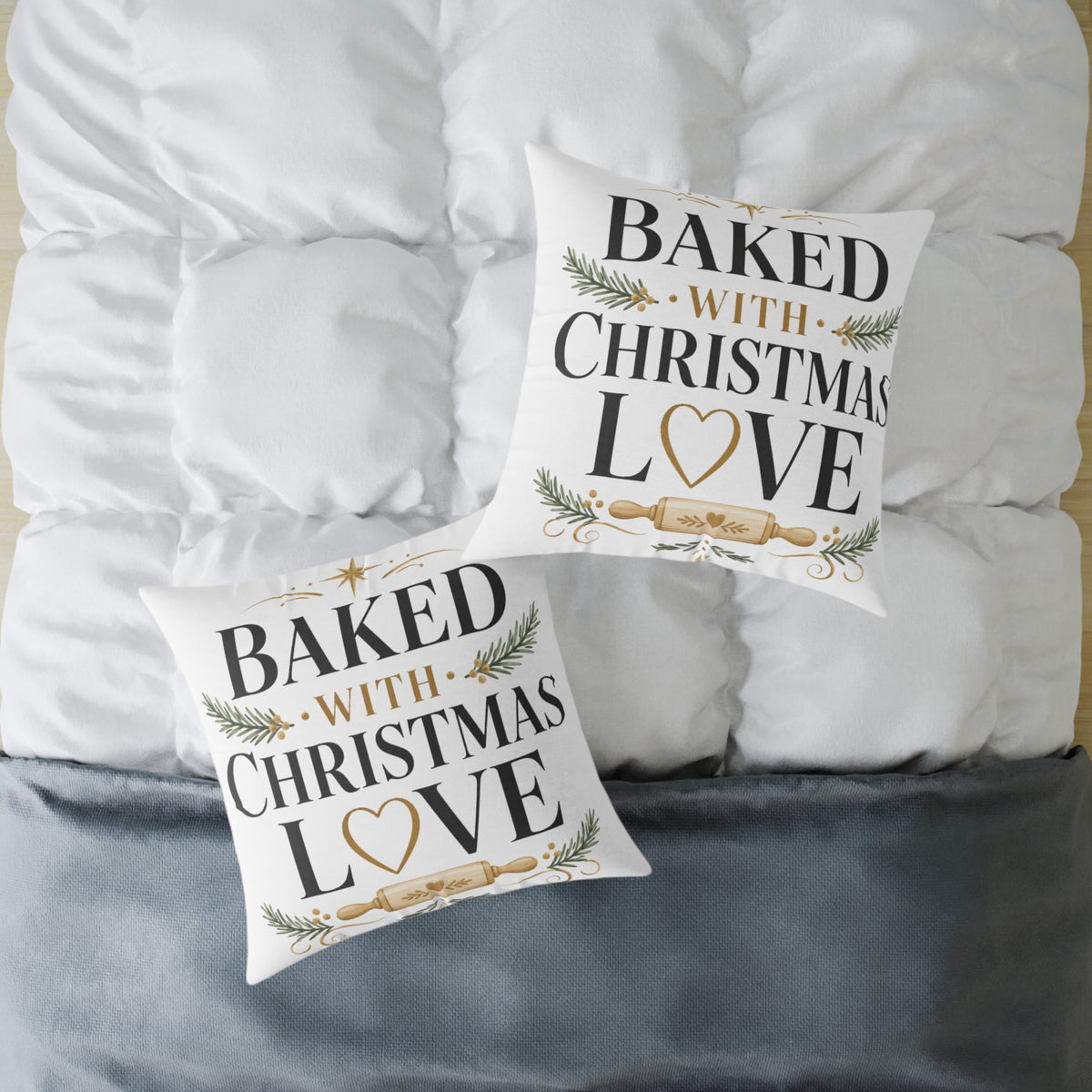 Christmas Baked with Christmas Love Pillow